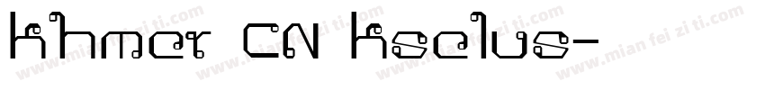khmer CN kselus字体转换